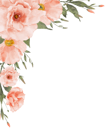 Decorative corner flowers